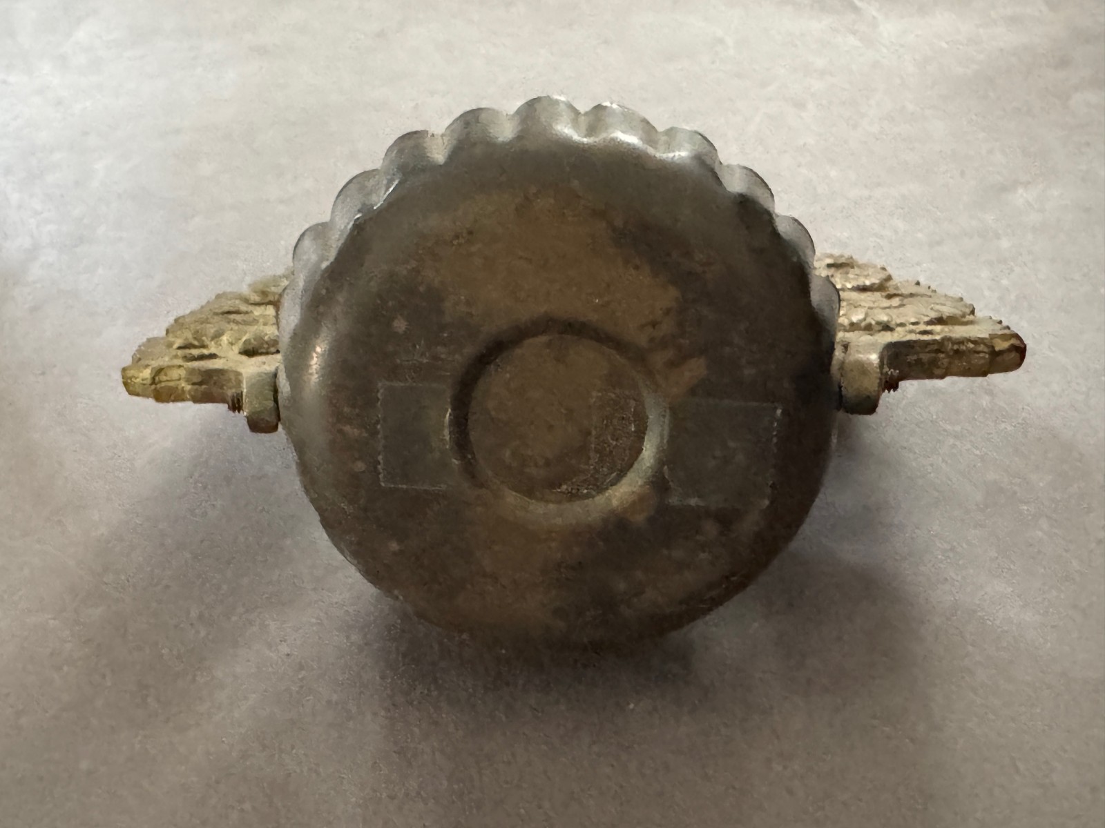 BUDDHIST BRASS METAL FLOWER ARCH ALTAR FITTING INCENSE BURNER LANTERN BUTSUGU