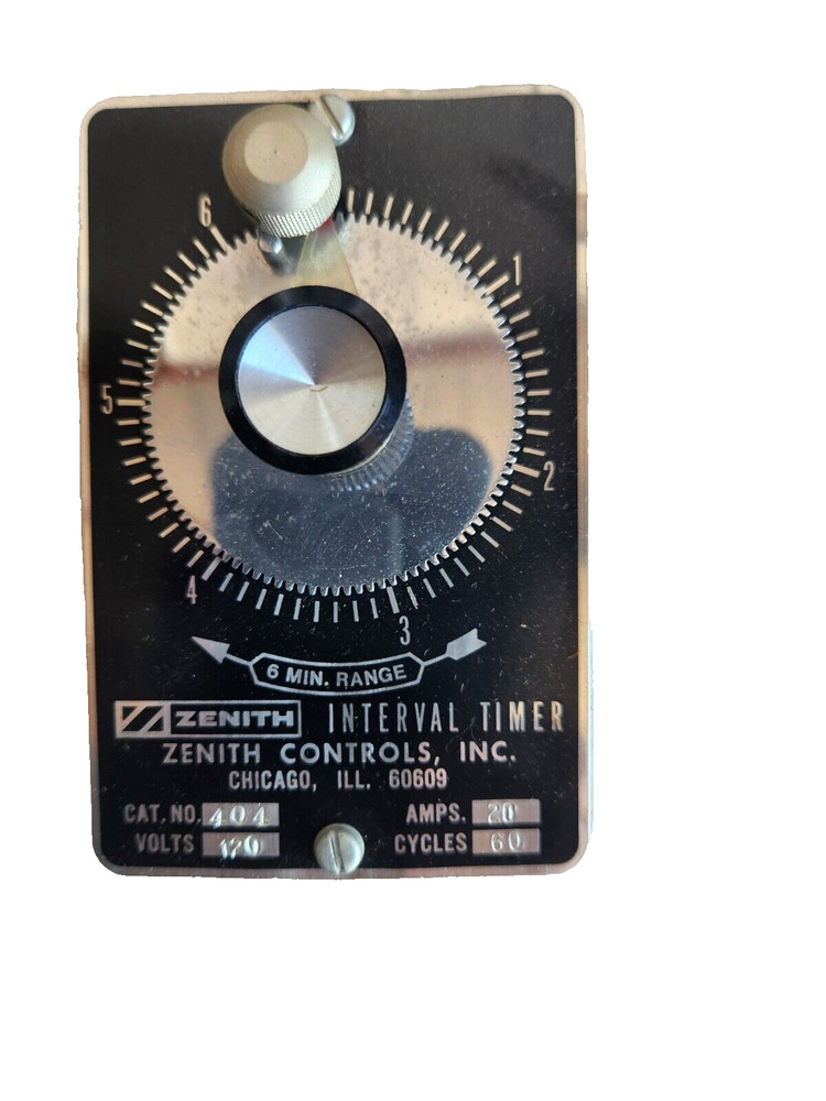 *NOS* Zenith Controls 404 Interval Timer 6 Minute Range   (#91)