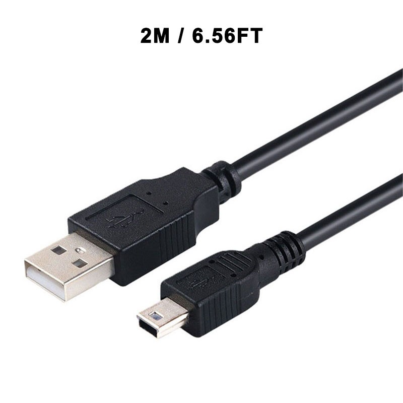 2/3M USB To Mini USB Data Sync Charger Charging Cable Cord For Dash Cam