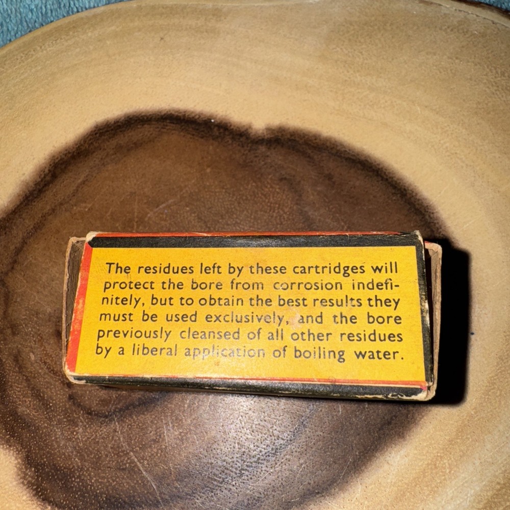 EMPTY 22 AMMO BOX ELEY High Velocity Long Rifle Rabbit Made in England EMPTY BOX