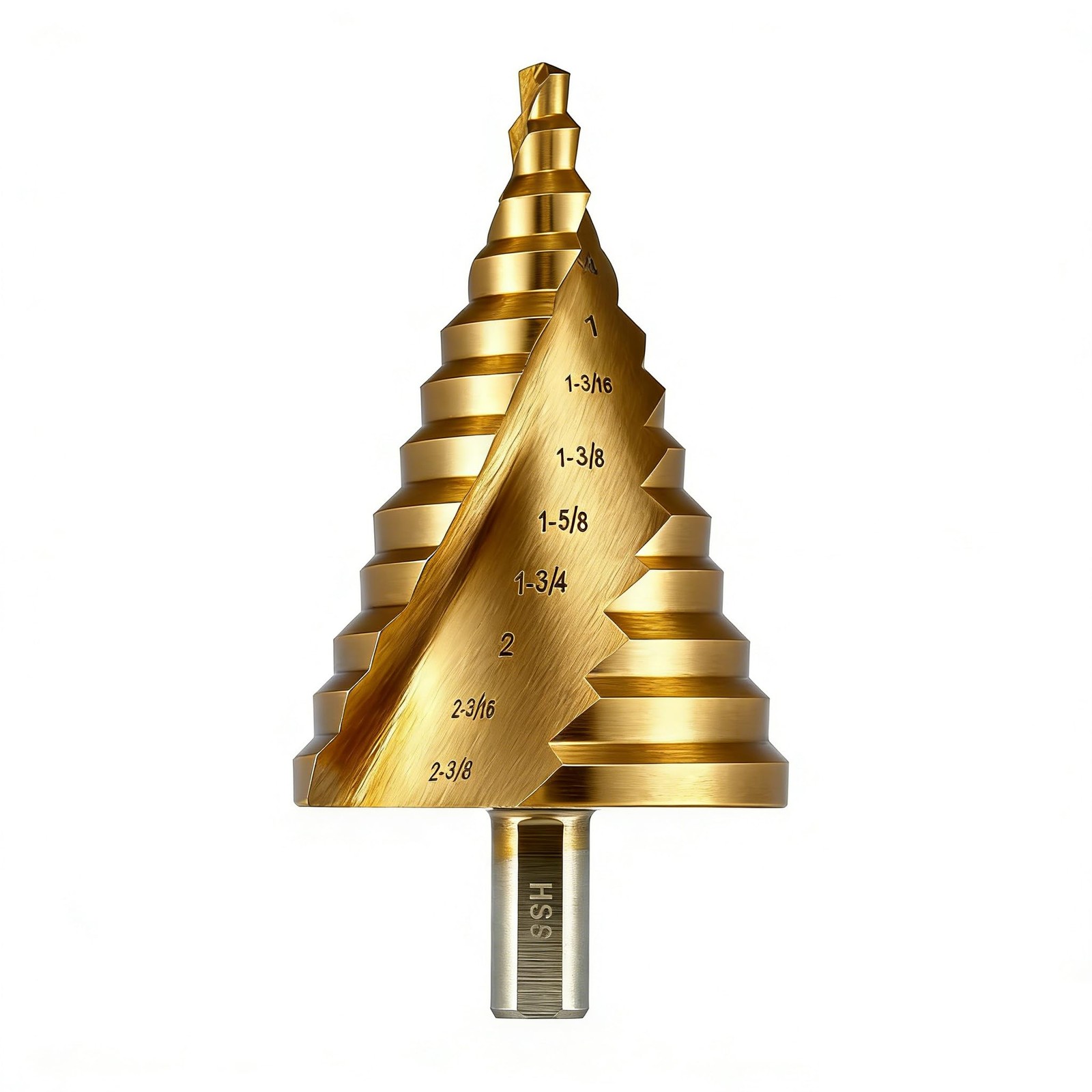 Anfrere Large 12 sizes from 1/4 to 2-3/8 inch, Brassed Coated Larger Size