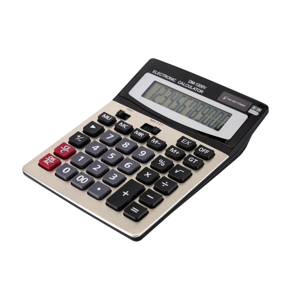 Large Desktop Calculator with 12-Digit Widescreen Display and Large Plastic B...