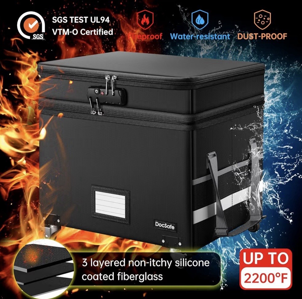 DocSafe Fire/ Water Resistant File Box