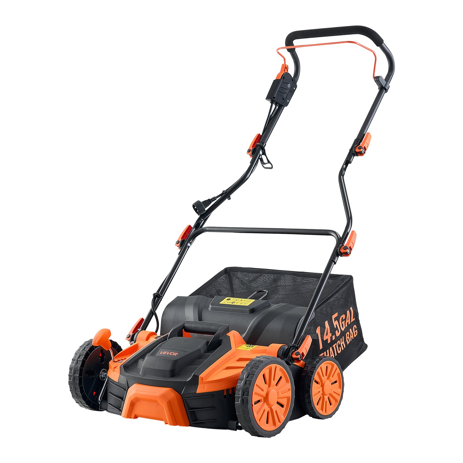 VEVOR 2-in-1 Electric Dethatcher and Scarifier Lawn Dethatcher 16-Inch 15 Amp