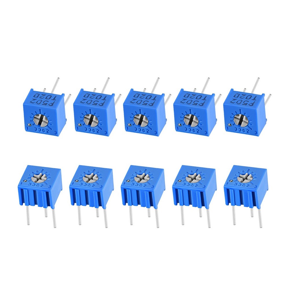 10Pcs 3362 Trimmer Potentiometer 5K Ohm Top Adjustment Variable Resistors