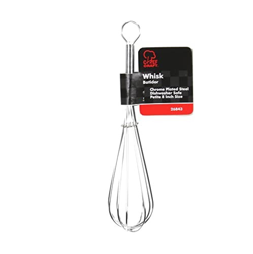 Classic Sturdy Whisk, 8 Inch, Chrome