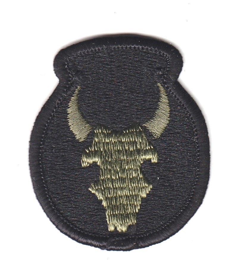 Army Patch: 34th Infantry Division - subdued, merrowed edge