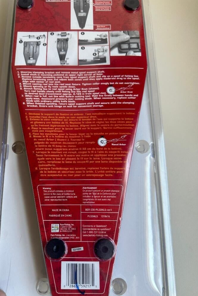 BERKLEY PORTABLE LINE SPOOLING STATION