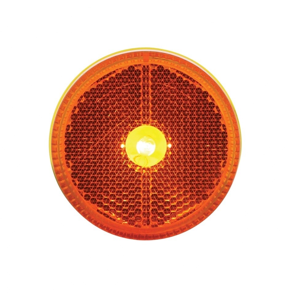 2 1/2" Reflectorized Clearance/Marker Light Kit - Amber Lens
