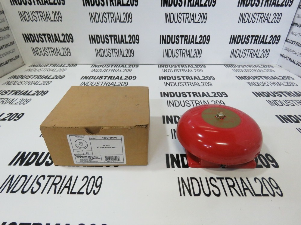 EDWARDS FIRE BELL 6'' 439D-6RAU RED NEW IN BOX