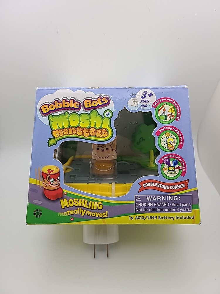 Moshi Monsters Bobble Bots Moshling Cobblestone Corner Bat New