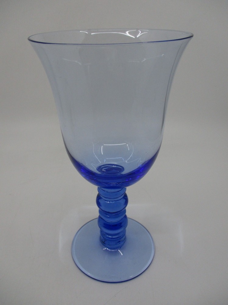 GORHAM FANFARE BLUE WATER GOBLET  - 7 3/8"    0106F