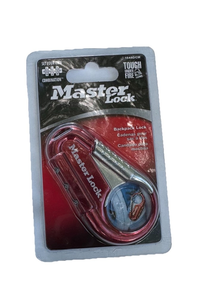 New Master Lock Combination Backpack  Lock