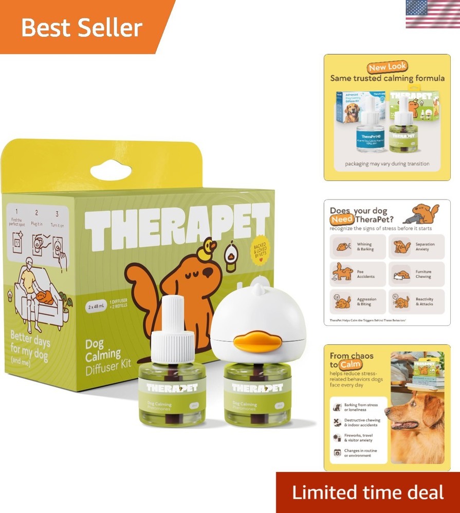 Dog Calming Diffuser - for Stress, Destructive Behavior, Pee Accidents, Separ...