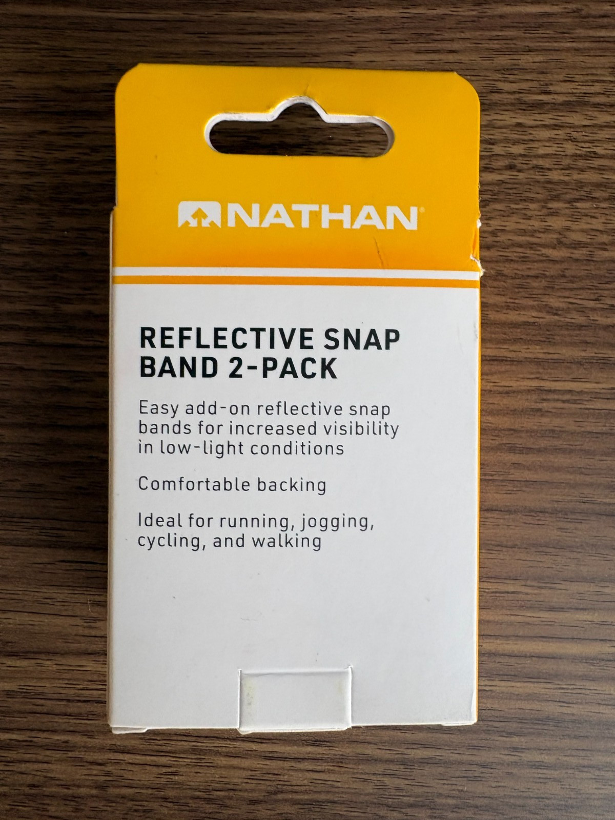 Nathan Reflective Snap Band 2 Pack For Visibility Wrist Or Ankle Safety Yellow