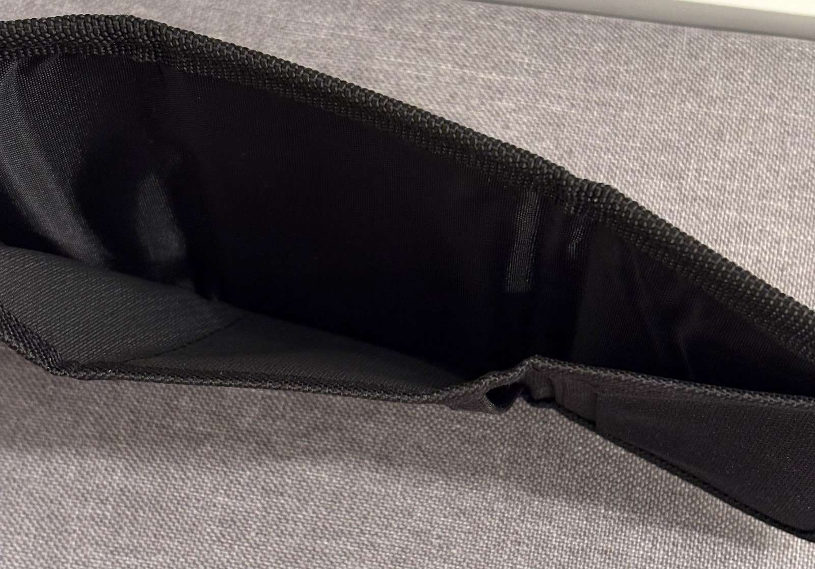 New Disney Mickey Mouse Black and Gold Canvas Trifold Wallet w/Zippered Pocket