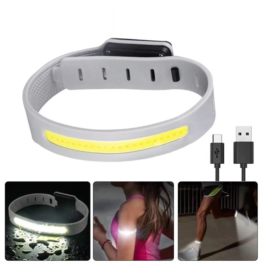 COB LED Armband Light 500LM USB-C Rechargeable Running Safety Warning Light
