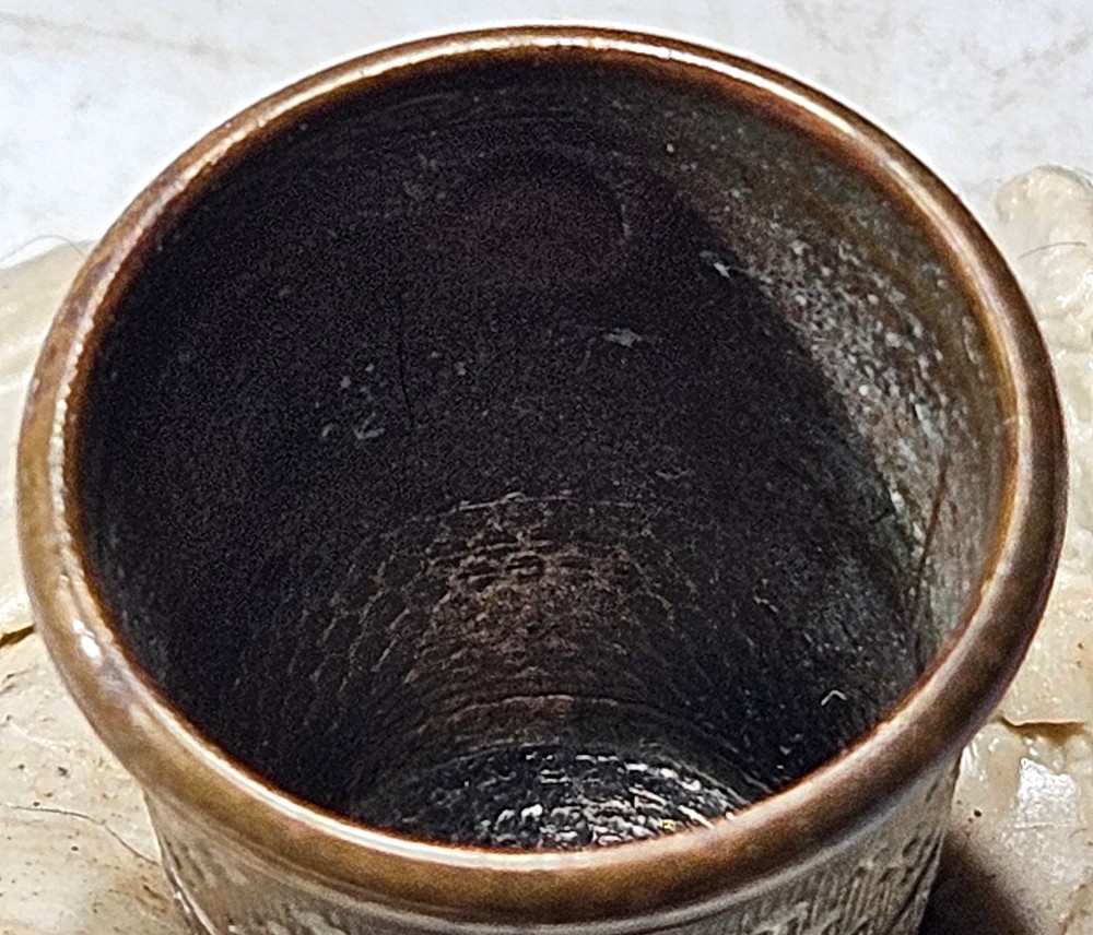 Victorian Era Sterling Silver Star Pattern Thimble Antique Sewing Accessory