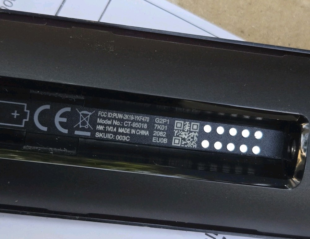 TOSHIBA FIRE TV REMOTE CONTROL CT-95018.