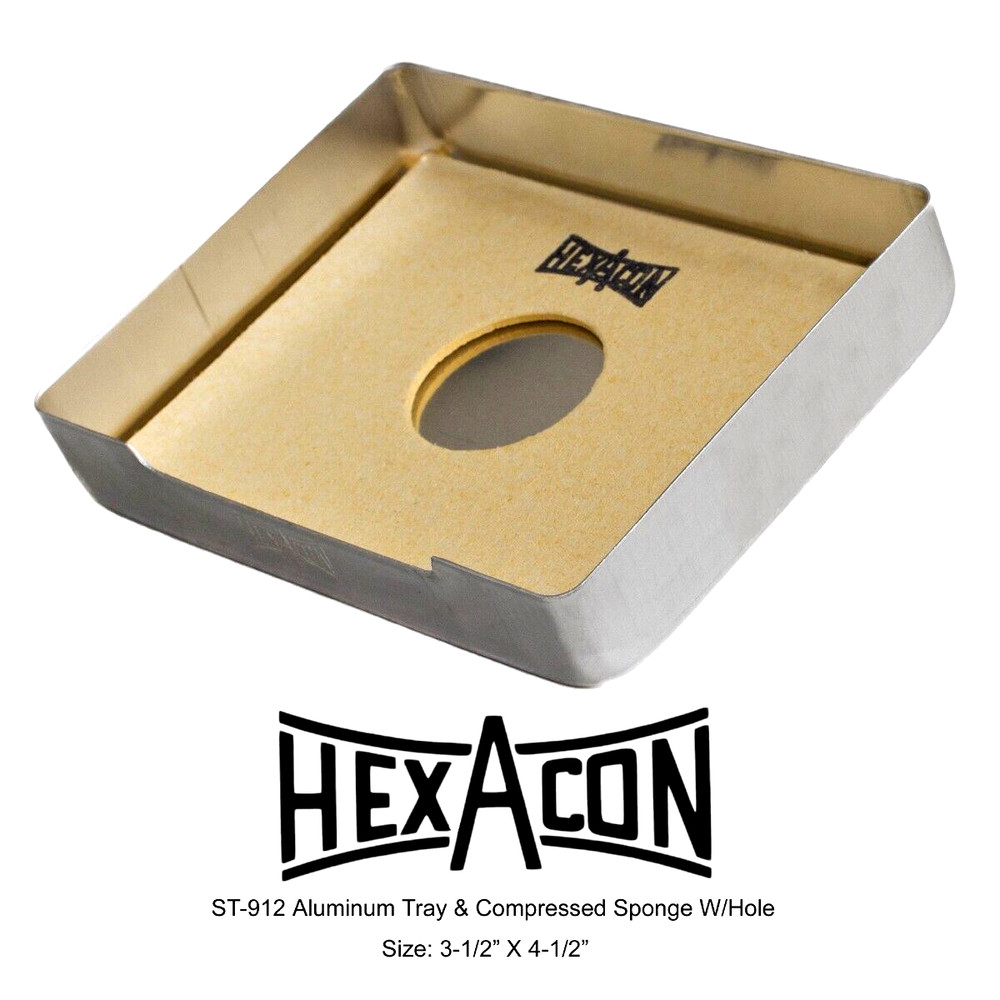 ST-912 Aluminum Try & Compressed Sponge w/hole