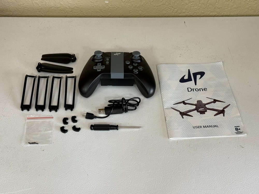 Dp Drone Black Folding Quadcopter With Accessories - No Box