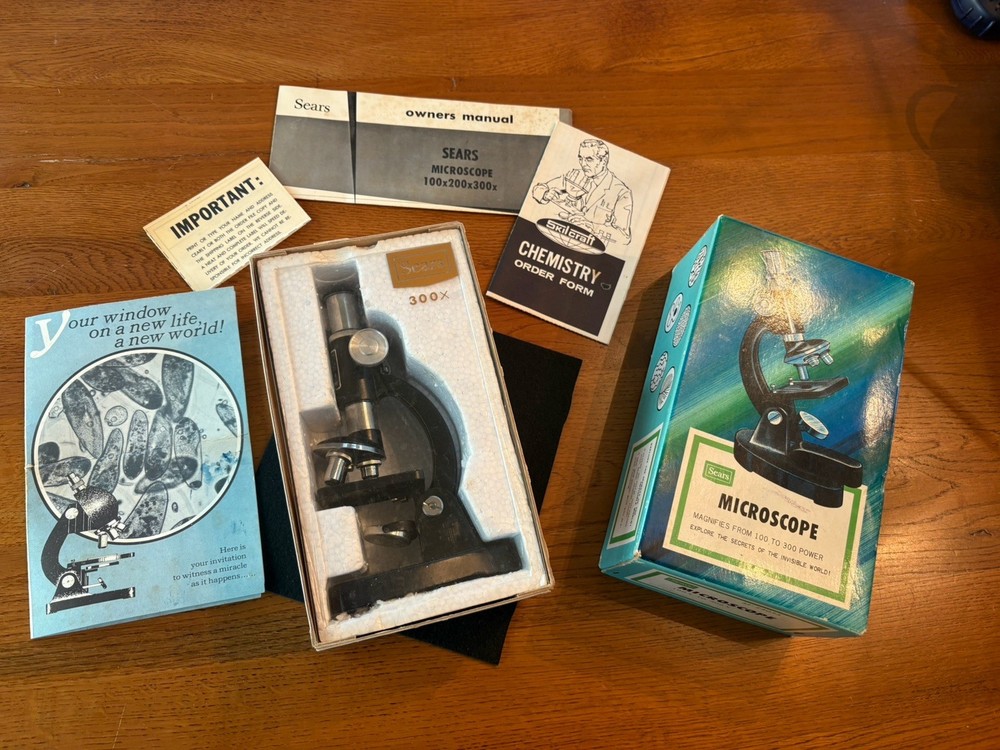 Vintage Sears Microscope 49-24033