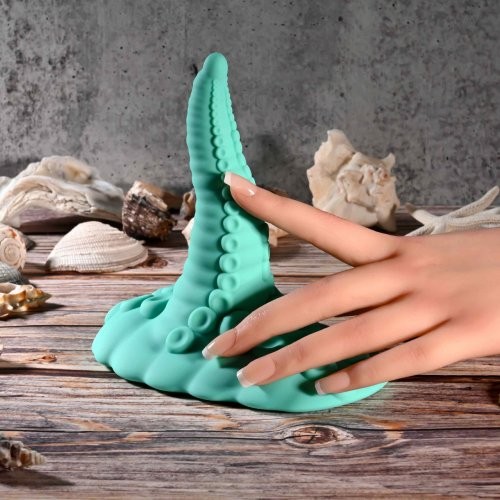 Evolved Tentacle Silicone Remote Controlled Grinder Vibrator - Teal
