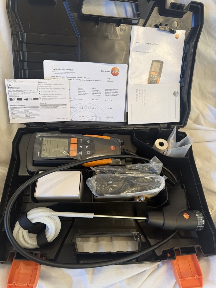 Testo 310 Combustion Analyzer Kit With Printer 0563 3110 01