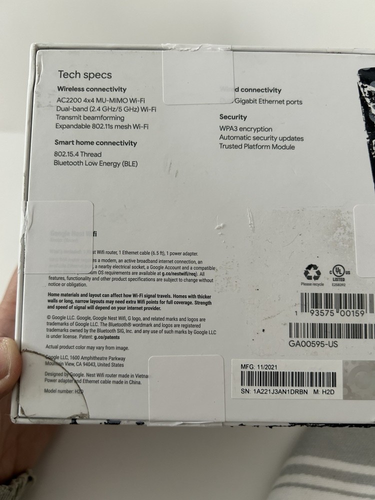 Google Nest Router - GA00595-US