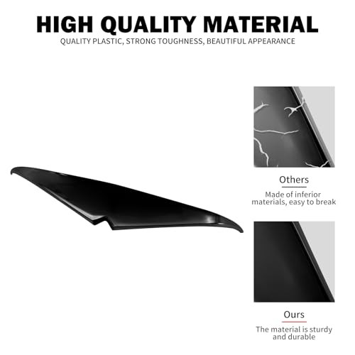 Motorcycle Headlight Eyebrows Sticker Black Headlamp Eyebrow Eyelids Upper