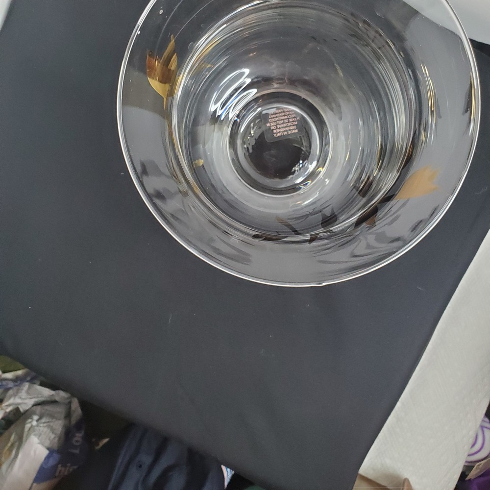 Glass Vase With Leaf Prints