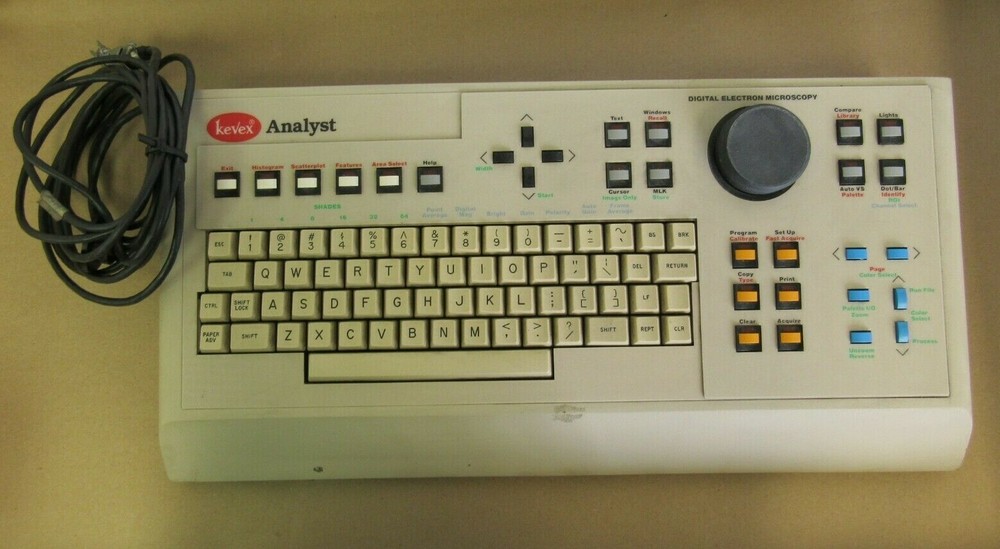 KEVEX ANALYST 8000K/B DIGITAL ELECTRON MICROSCOPY KEYBOARD FR 8000 XRAY COMPUTER