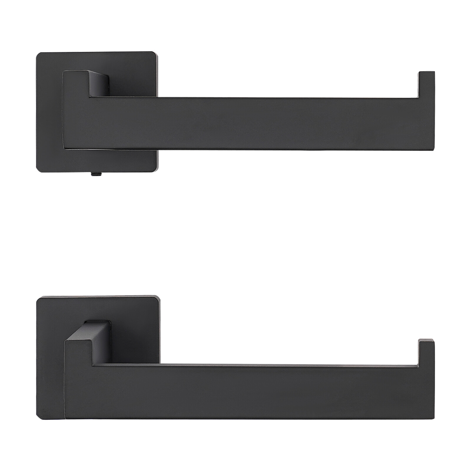 10-piece Matte Black Bathroom Accessories Set Wall Mounted Bathroom Towel Bars