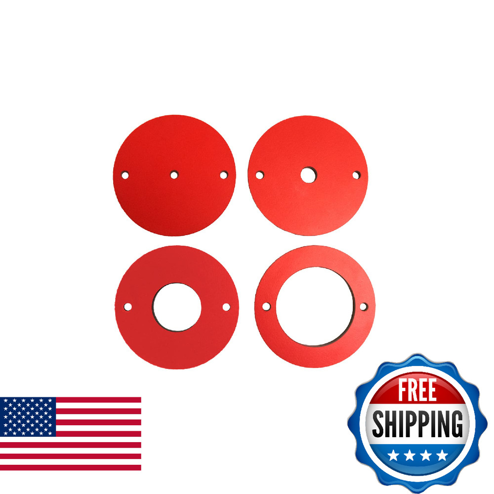 SawStop RT-PIR 4 Pc Phenolic Insert Ring Set for Router Plates