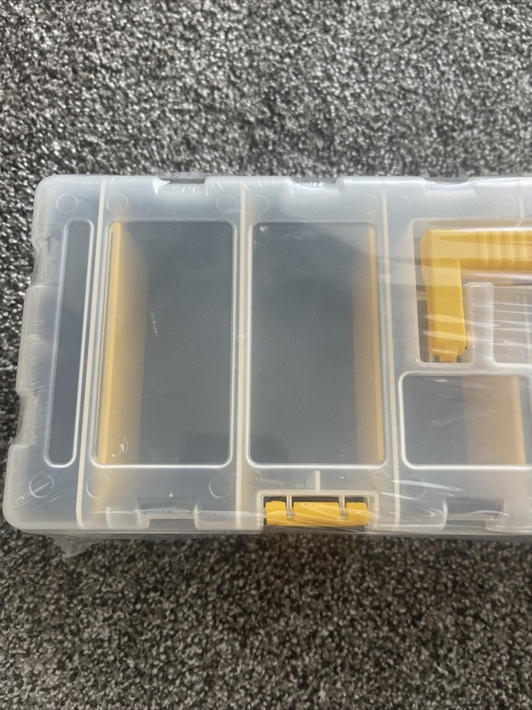 Portable Storage Organizer Case : 9 Compartment : Durable ABS : Carrying Handle