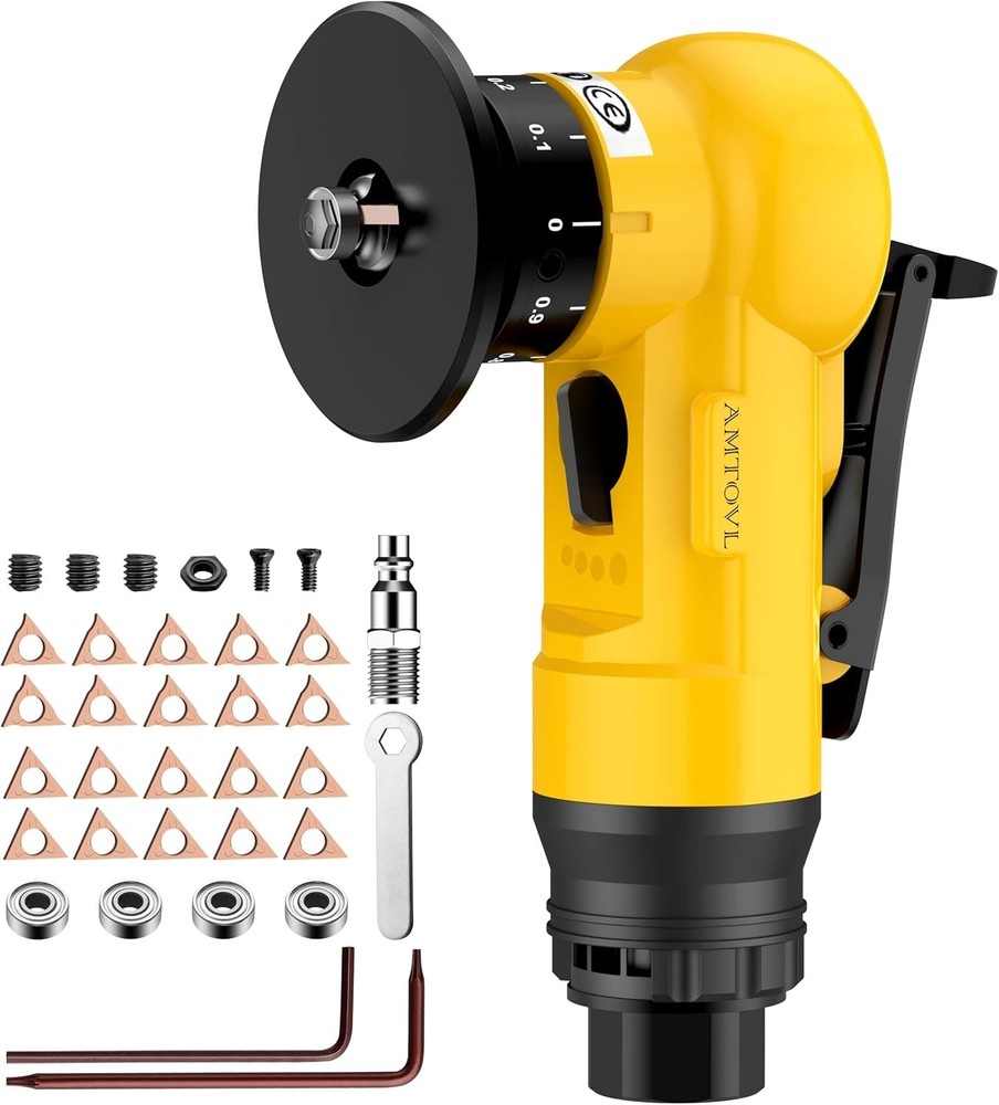 Pneumatic Chamfering Tool - Mini Air Chamfer Tool with 10 C-Angle & 10 R-Angle