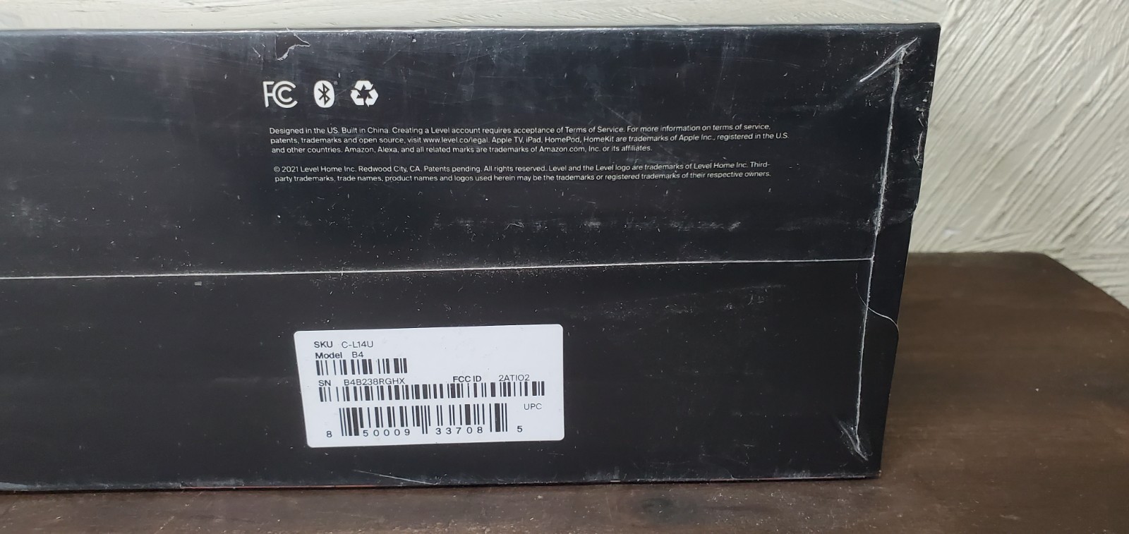 Level Lock Smart Lock Touch Edition Smart Deadbolt Keyless Entry, Black - SEALED