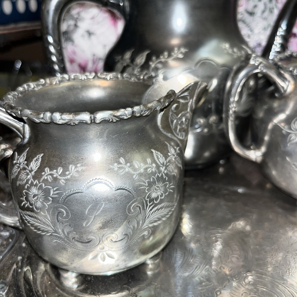 Barbour Silver Co. Quadruple Tea Service Set # 2419