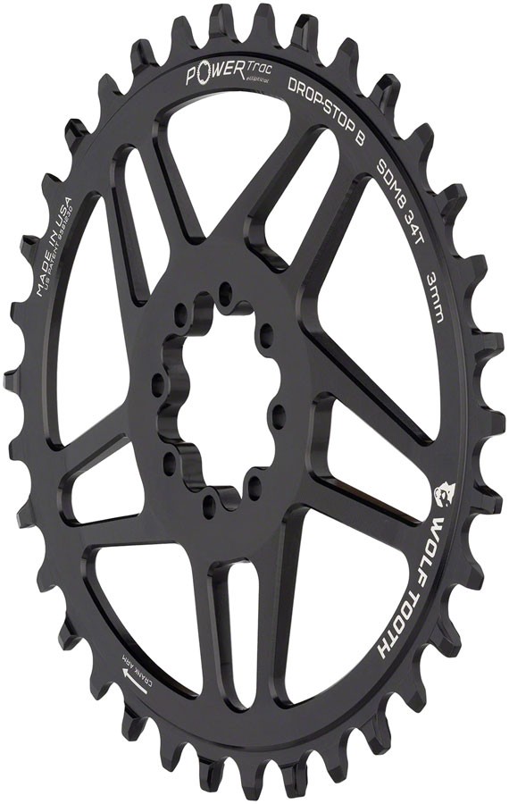 Wolf Tooth Elliptical Direct Mount Chainring - 34t, SRAM Direct Mount,