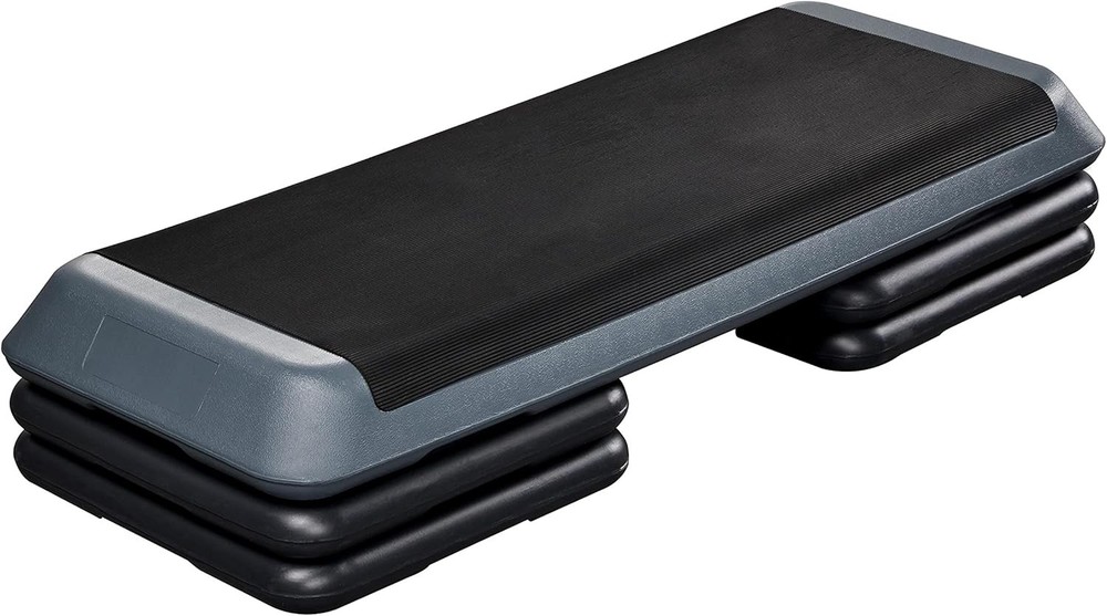 Aerobic Stepper, 4-6-8in -Height Adjustable Aerobic Exercise Step Platform