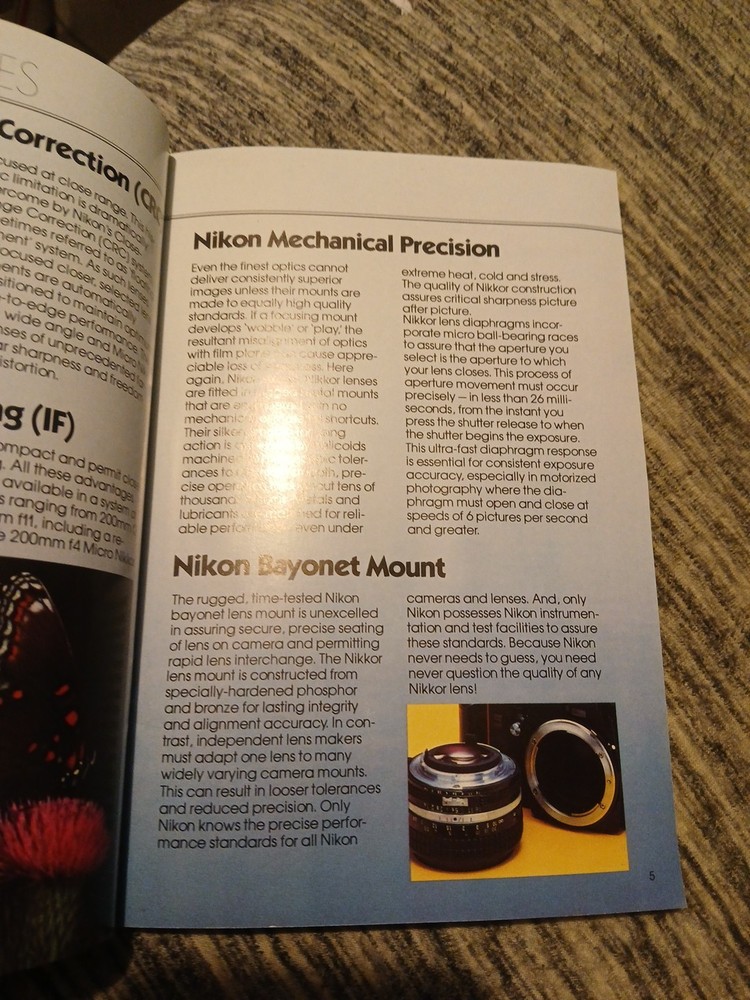 Nikkor Lenses Guide 1980 Pamphlet Catalog