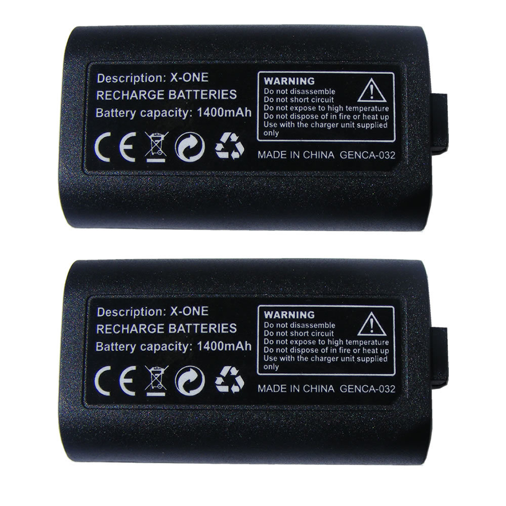 2 X Battery Pack for Microsoft XBOX ONE S SLIM Wireless Controller &Charge Cable
