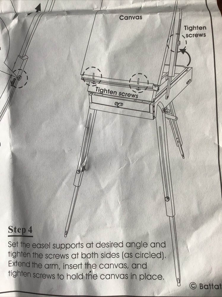 BATTAT Portable Wood Standing Easel #MC11701