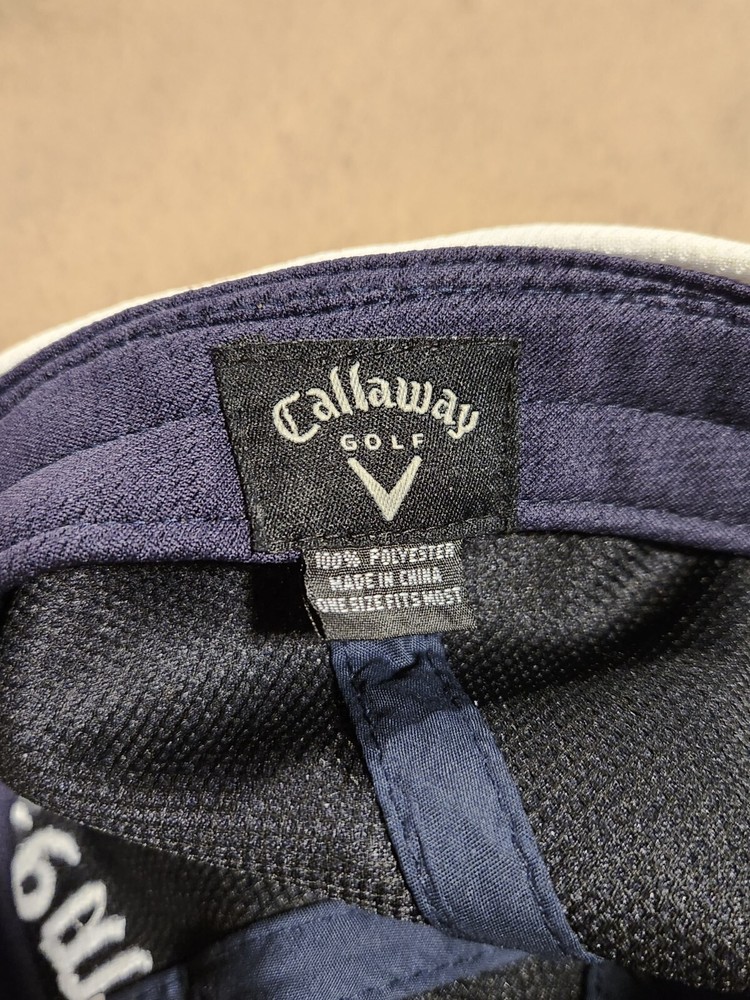 Callaway X-Series Golf Navy Blue Adjustable Hook & Loop Golfers Cap Hat