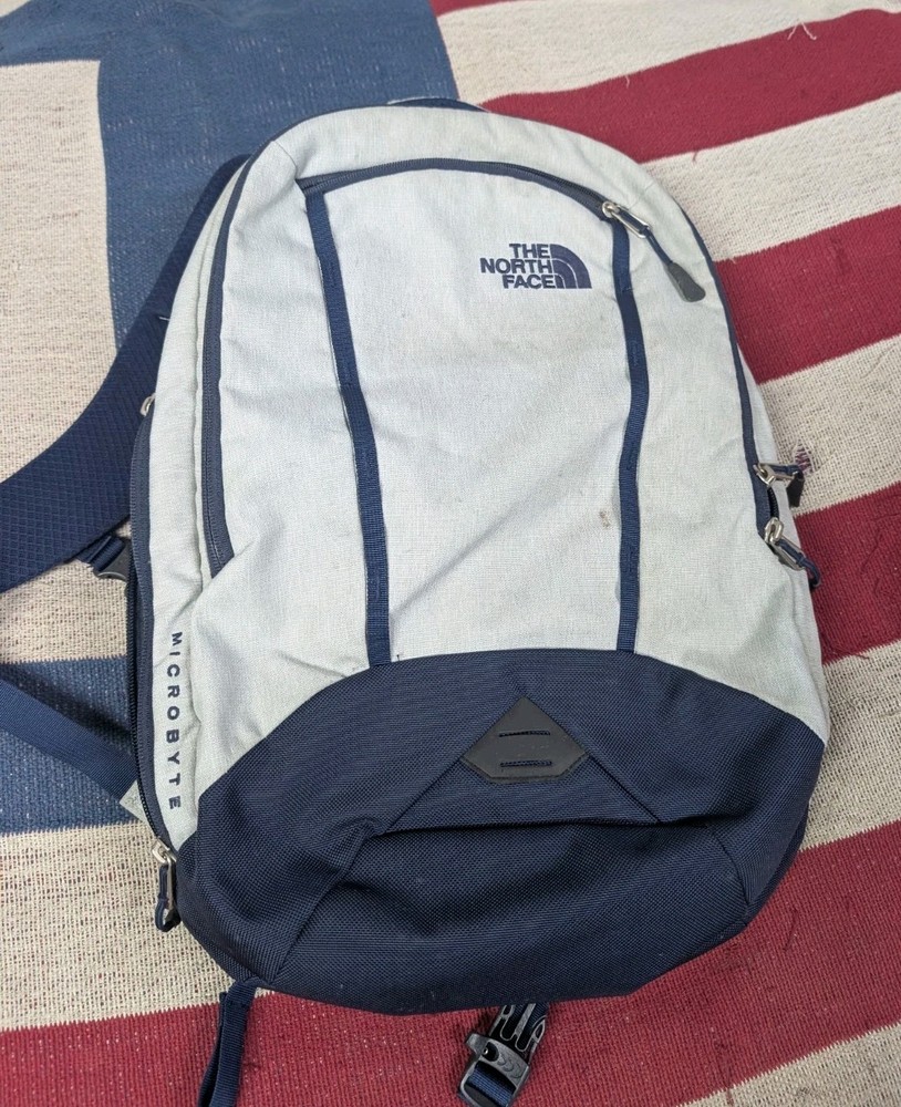 The North Face Microbyte Backpack Teal Blue Laptop Bag
