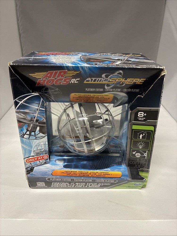 Air Hogs Rc Axis Hovering Sphere Wave Control Spin Master, Platinum Edition New
