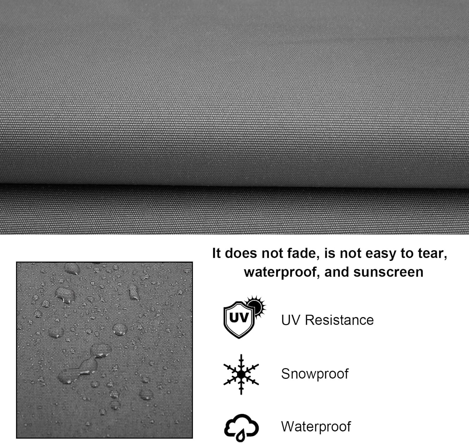 Outdoor Porch Patio Swing Seat Cover, 600D Thickened Oxford Waterproof Swing Cus