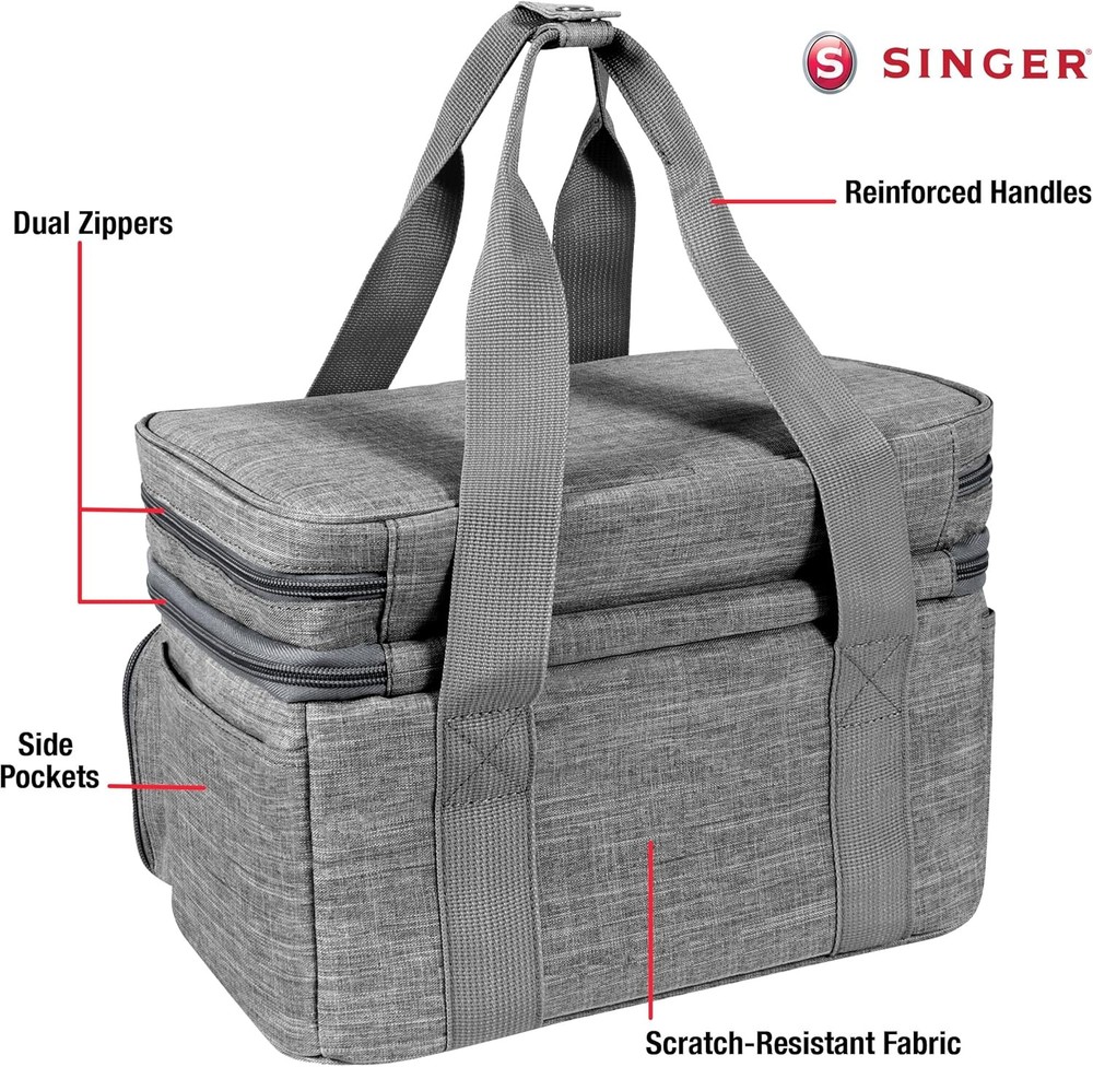 SINGER Sewing Accessories Organizer (Bag Only) – Double Layer Portable Sewing