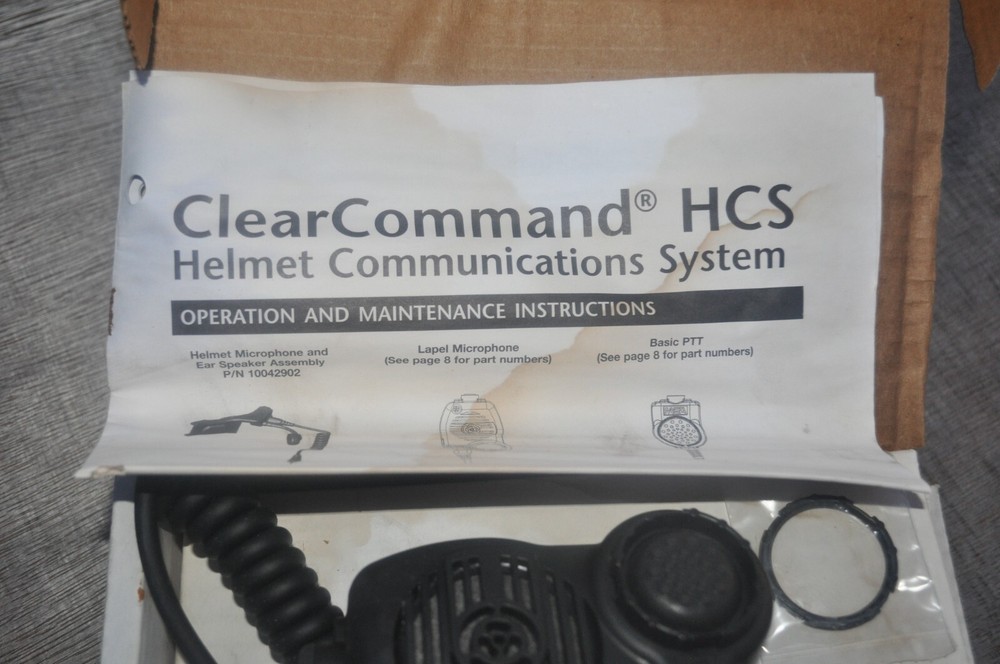 MSA 10042903 Clear Command HCS Communications System Lapel Microphone NEW