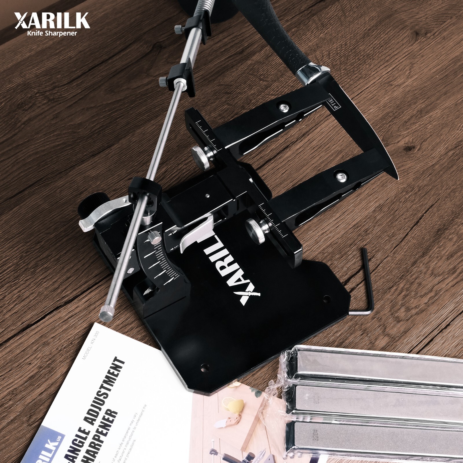 GEN3 Guided Knife Sharpening System, Aluminium | Professional knife sharpener